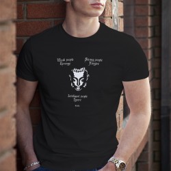 BUDDHA QUOTE T-SHIRT : " WEAK PEOPLE REVENGE, STRONG PEOPLE FORGIVE, INTELLIGENT PEOPLE IGNORE." - COLOR WHITE - UNISEX TEE