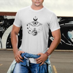 Mystic eye T shirt - White - unisex T-shirt.