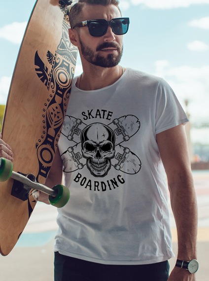 Skate T Shirt Skateboarder Tee